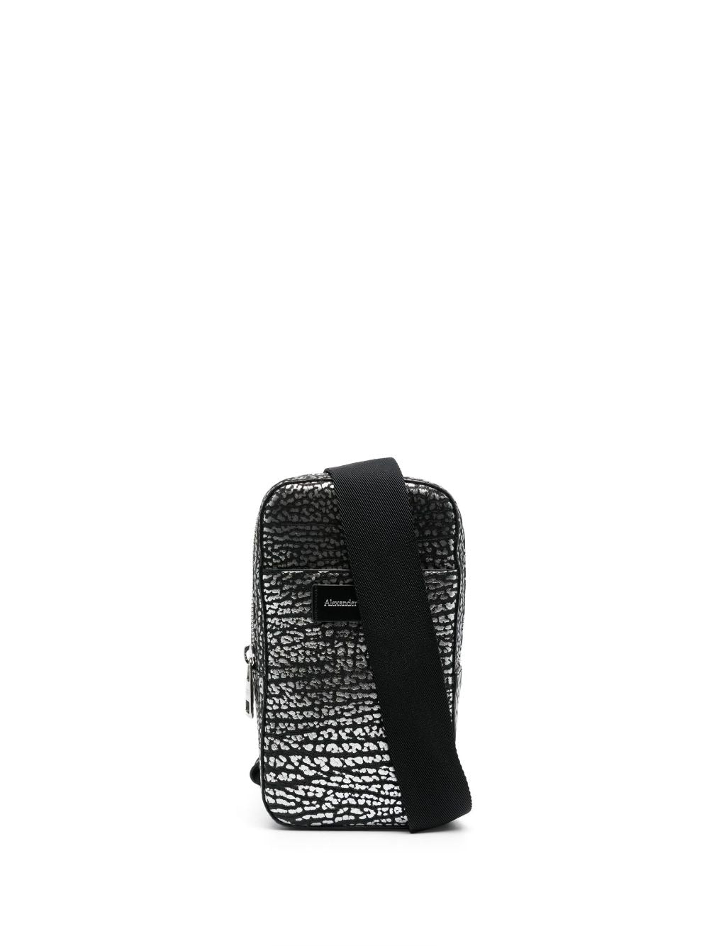 Alexander McQueen leather messenger bag