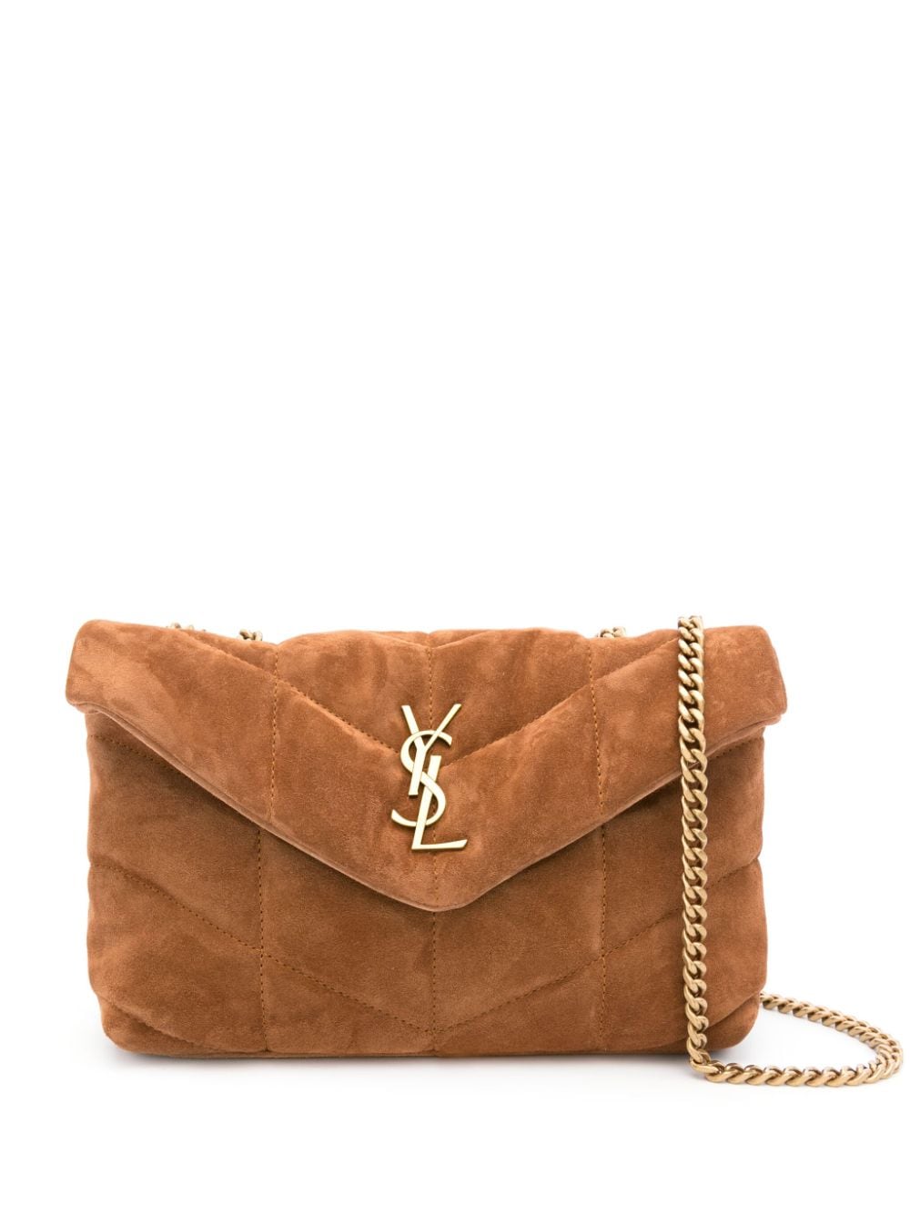 Saint Laurent Puffer Toy suede shoulder bag