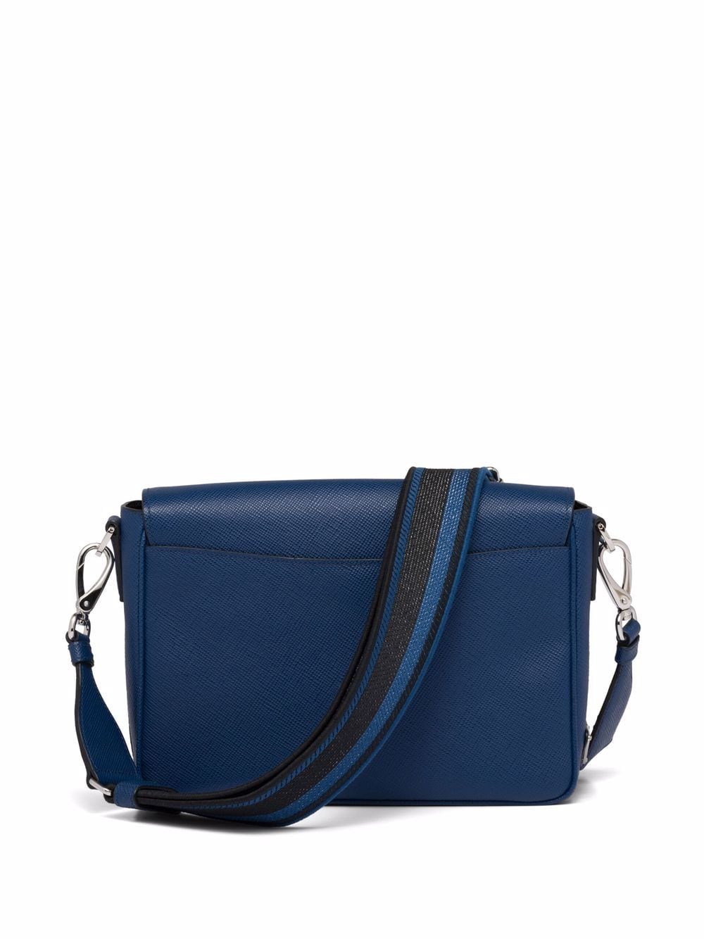 Pra*a logo-embossed saffiano leather bag