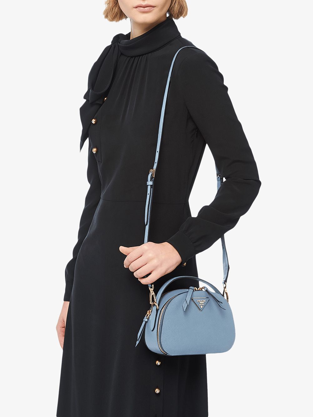 Pra*a odette saffiano leather bag