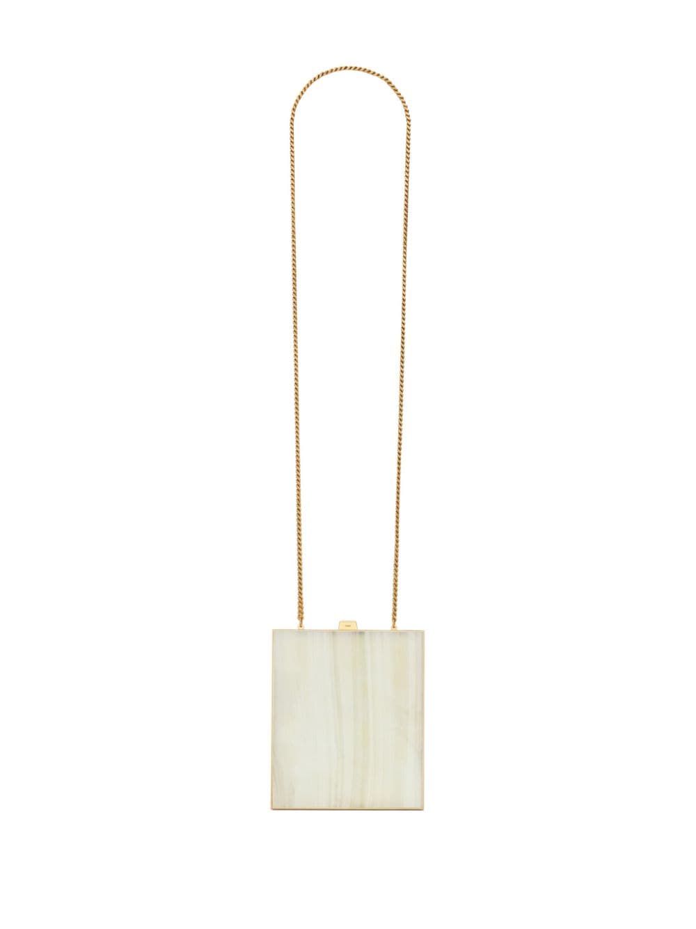 Saint Laurent Tuxedo YSL plaque clutch bag