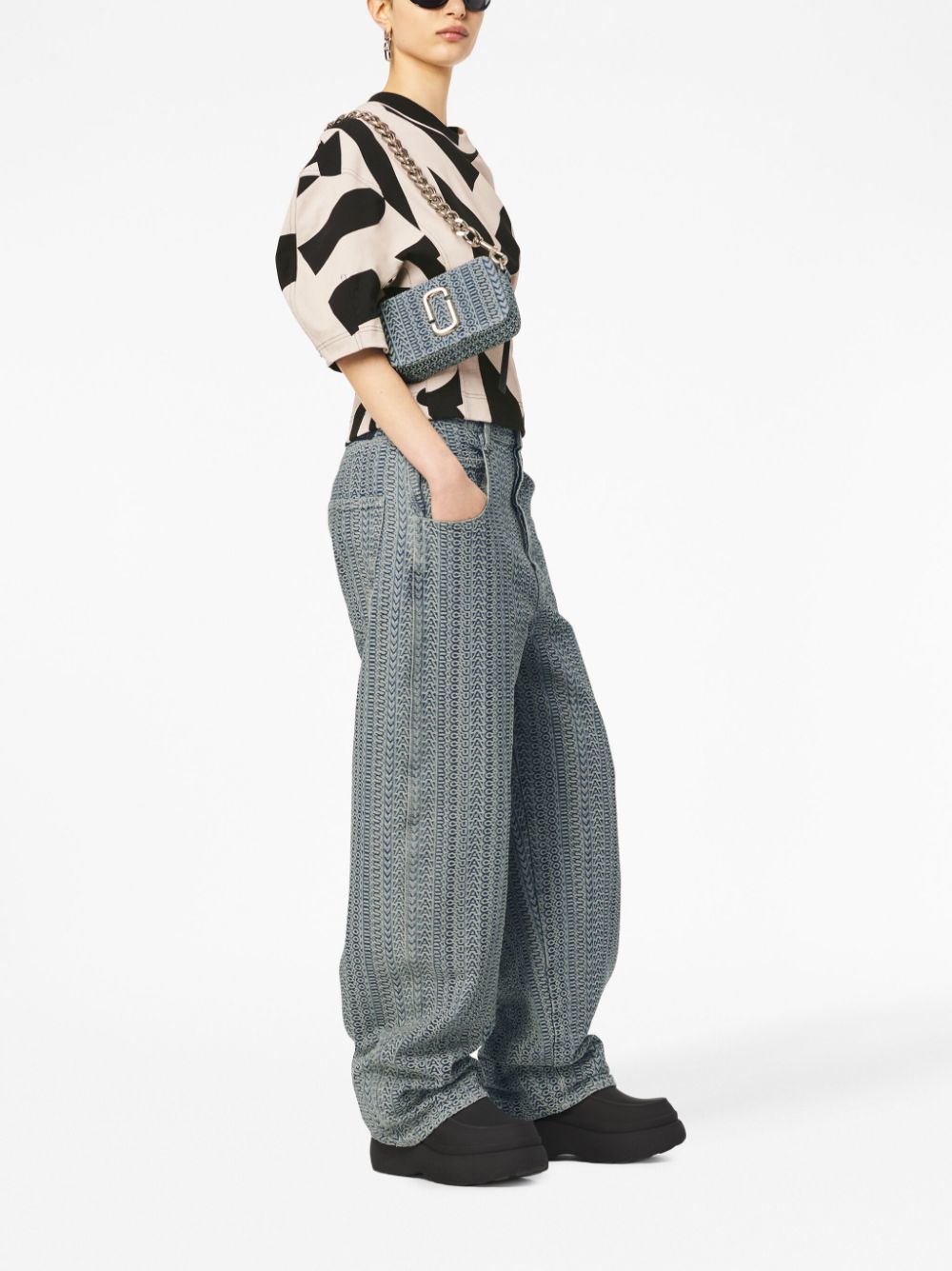 Marc Jacobs The Monogram Jacquard Snapshot camera bag
