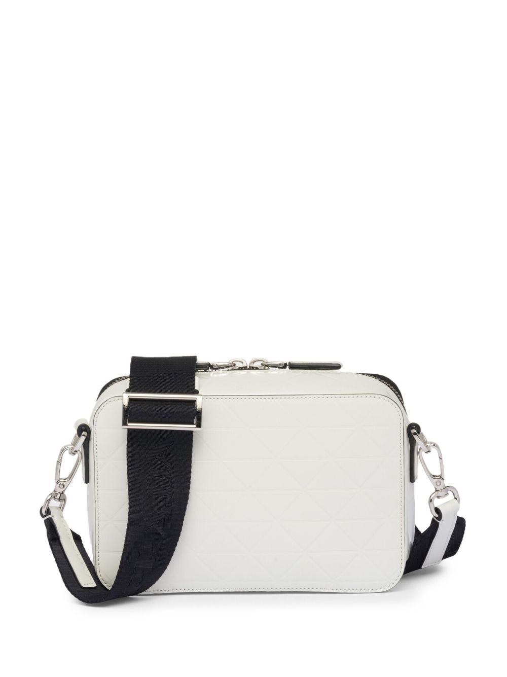 Pra*a brique embossed leather shoulder bag