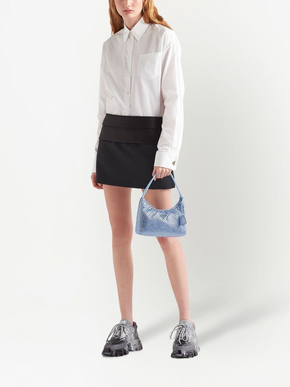 Pra*a re-edition 2000 crystal-embellished mini bag
