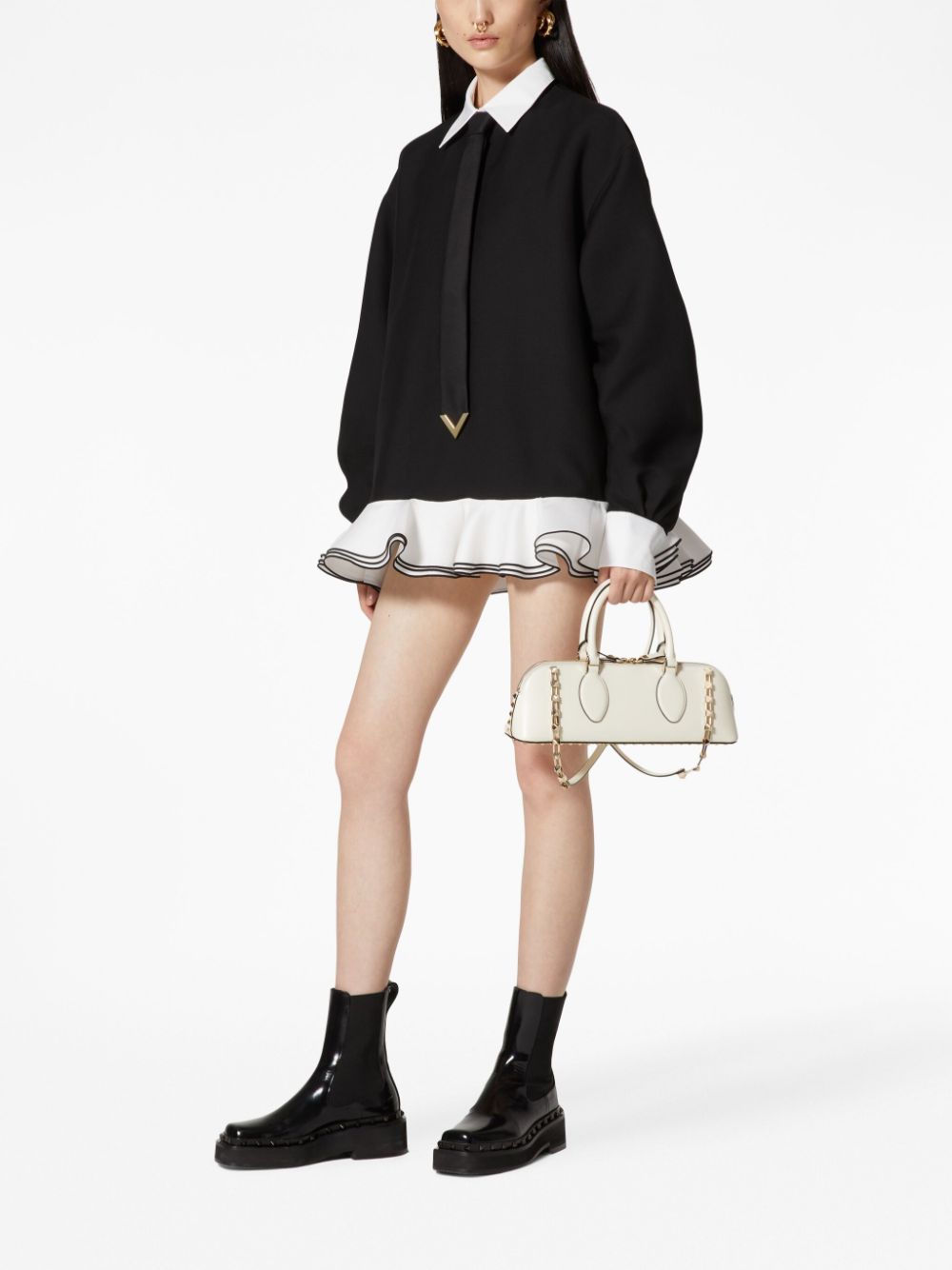 Valentino Garavani Rockstud East-West leather handbag