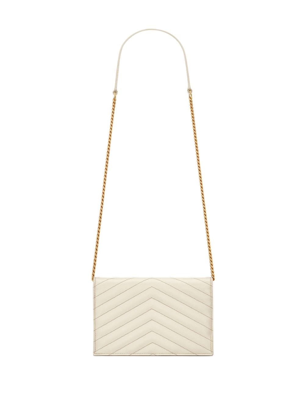 Saint Laurent small Cassandre leather clutch bag