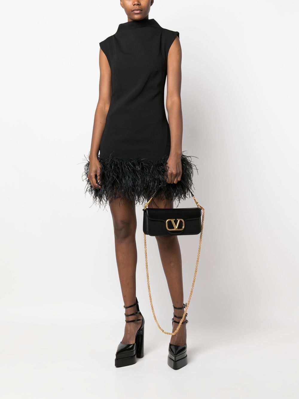 Valentino Garavani Locò leather shoulder bag