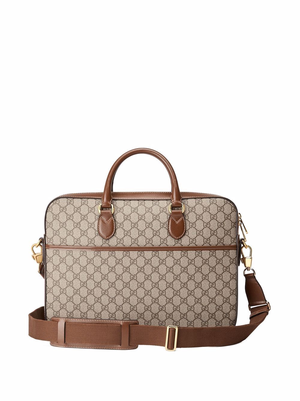 G*u*i interlocking g logo-plaque laptop bag