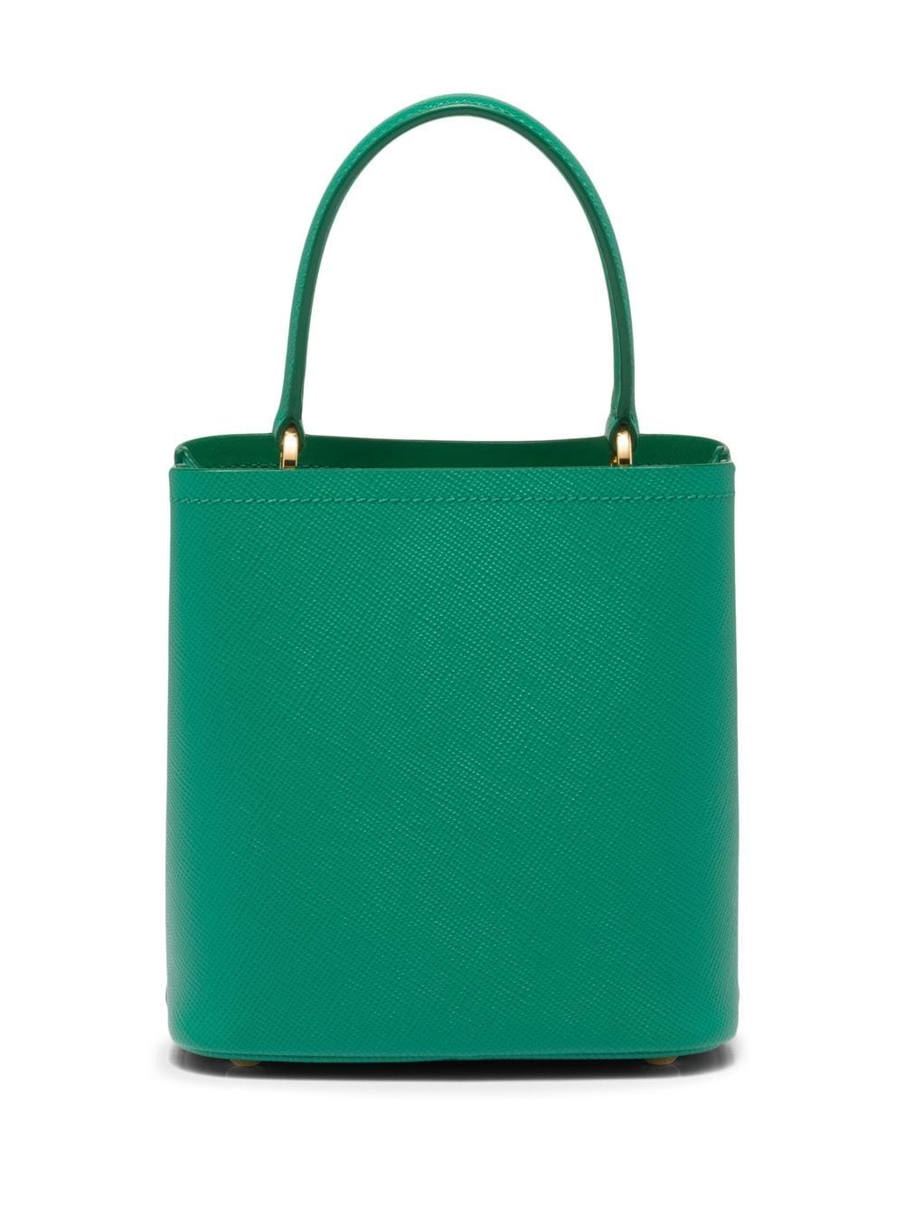 Pra*a small leather panier bag