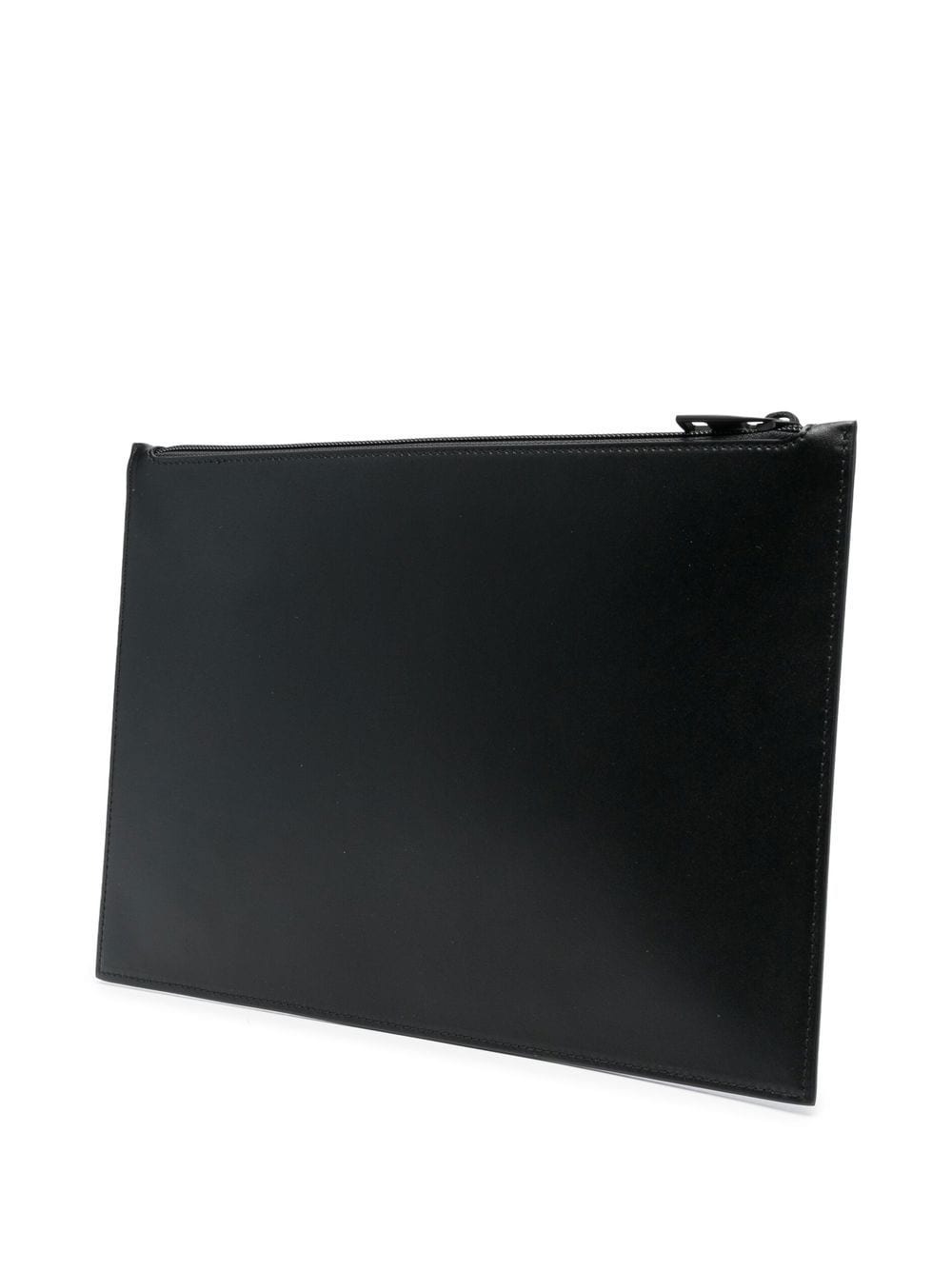 Alexander McQueen logo-print leather clutch bag