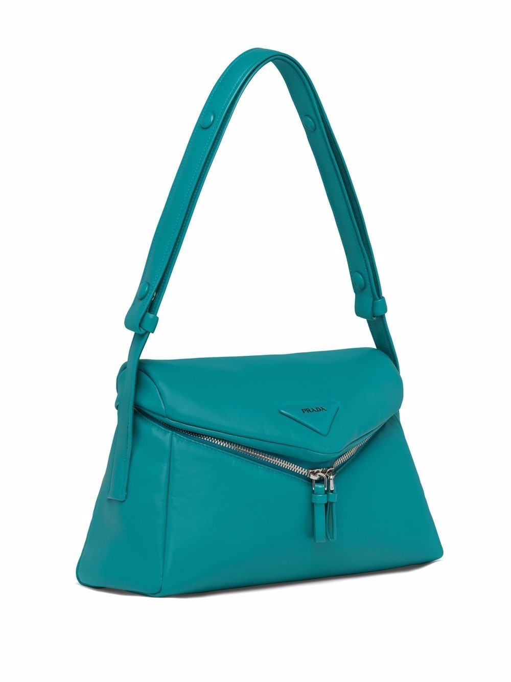 Pra*a triangle-logo shoulder bag