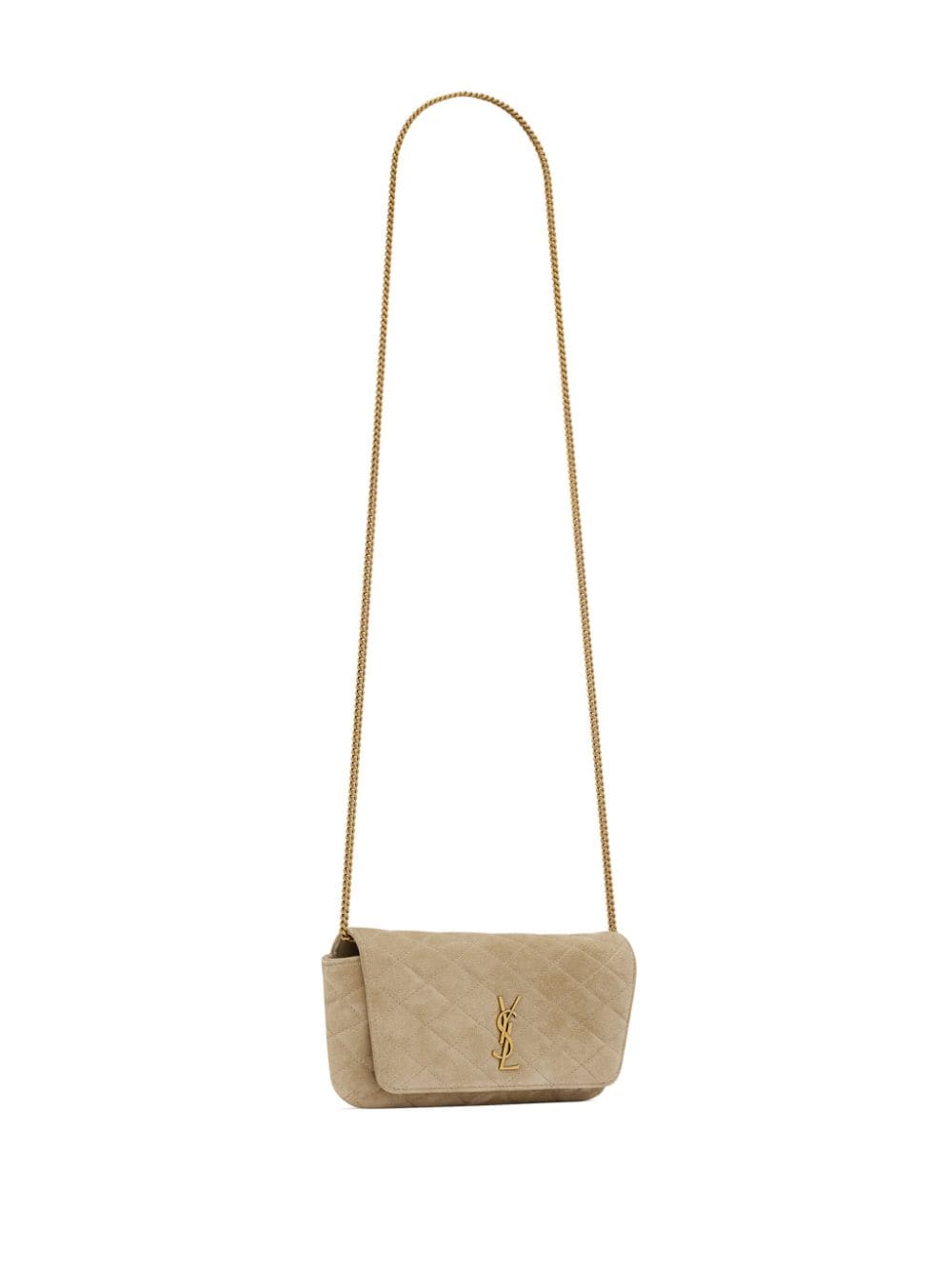 Saint Laurent Gaby quilted leather phone case