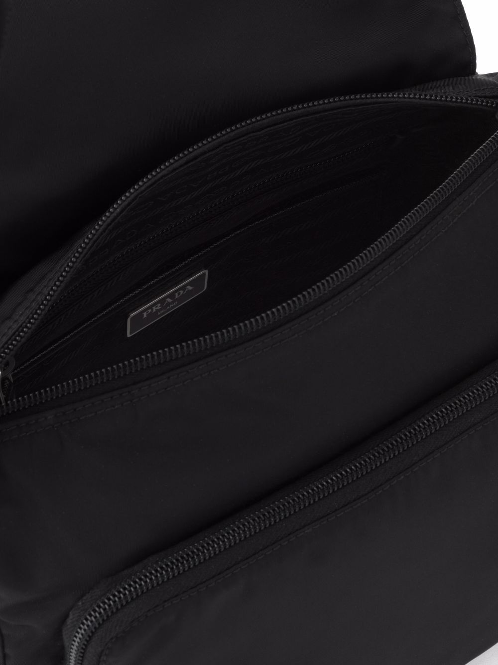 Pra*a re-nylon triangle logo-plaque shoulder bag