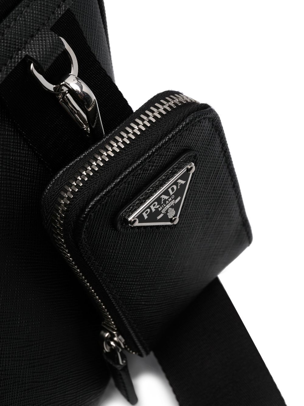 Pra*a saffiano-leather crossbody bag