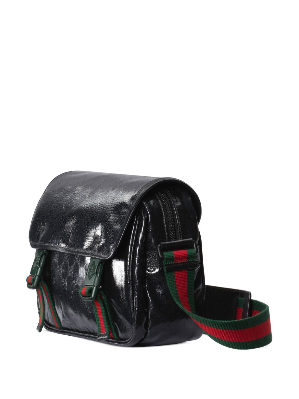 G*u*i gg crystal-embellished messenger bag