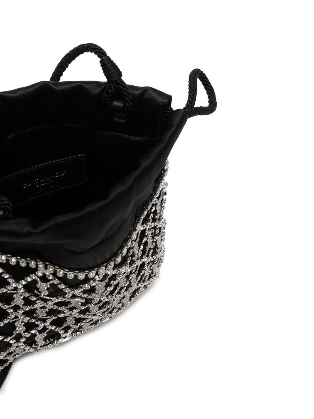 Saint Laurent crystal-embellished drawstring mini bag