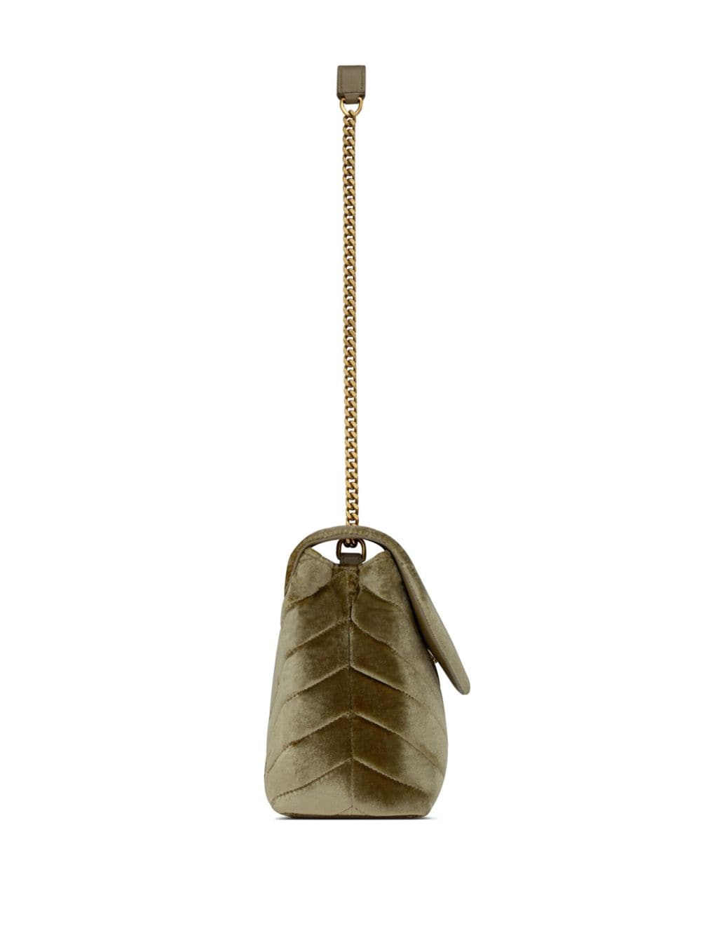 Saint Laurent small Loulou velvet shoulder bag