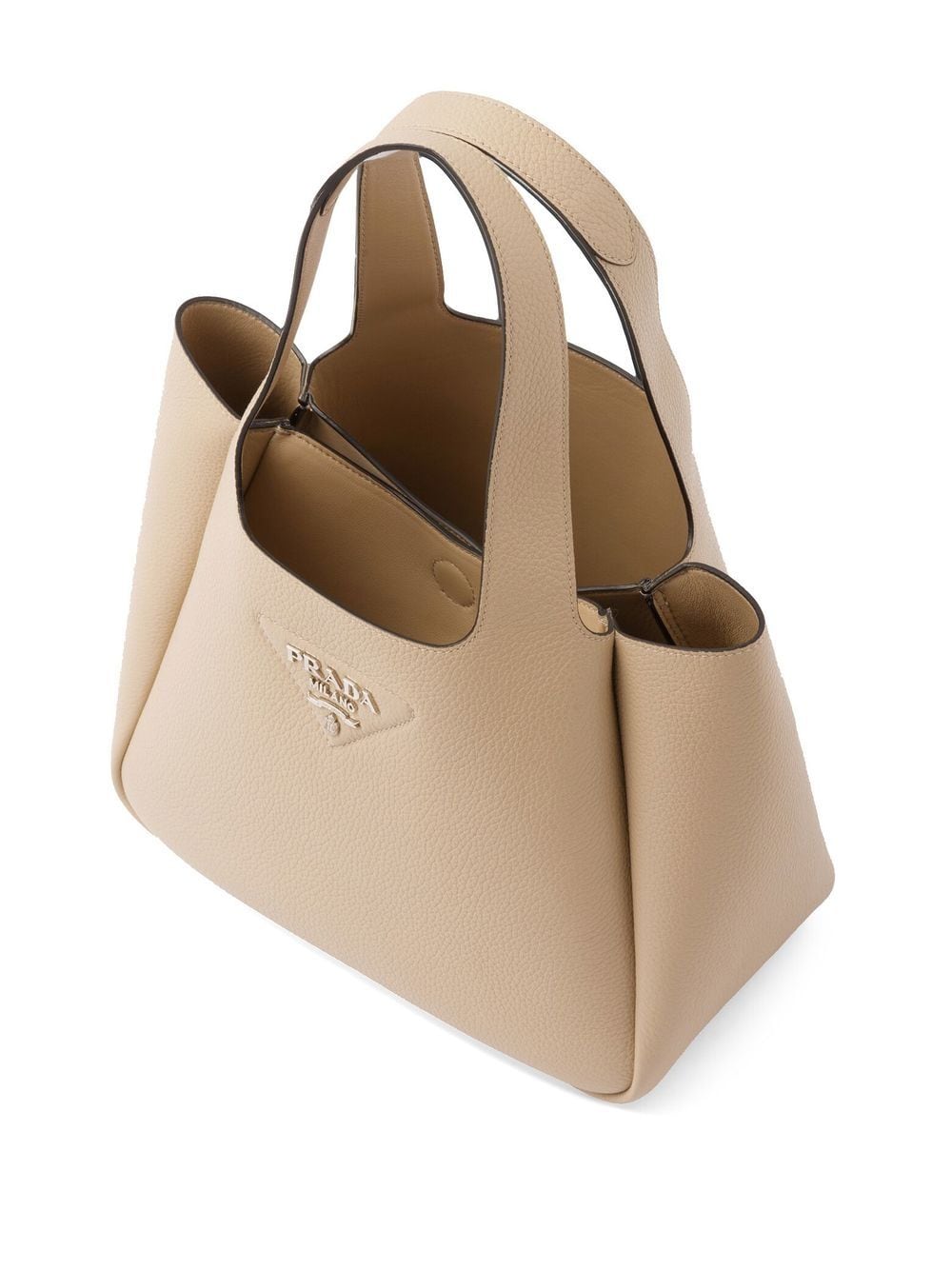 Pra*a logo plaque tote bag