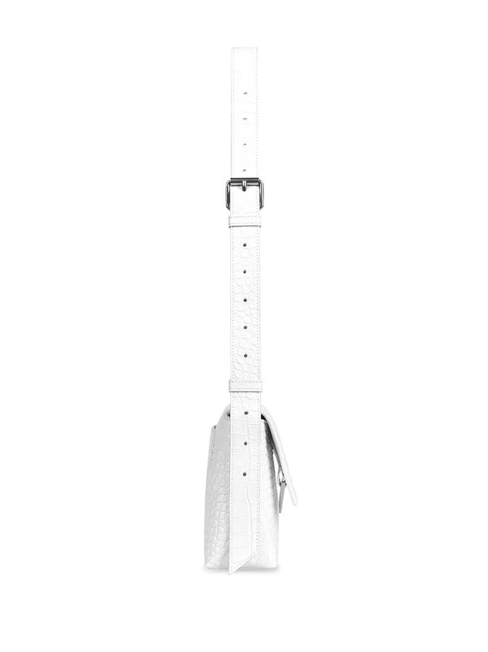 Ba*len*cia*ga downtown xs crocodile-effect shoulder bag
