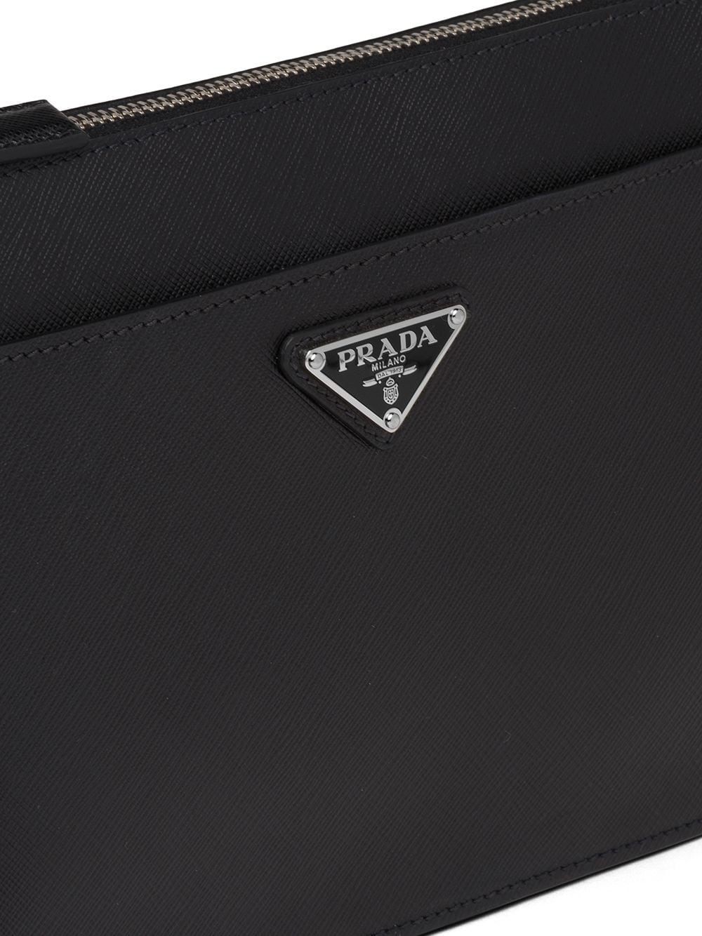 Pra*a logo clutch bag