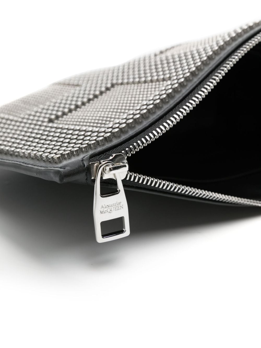 Alexander McQueen studed leather clutch bag