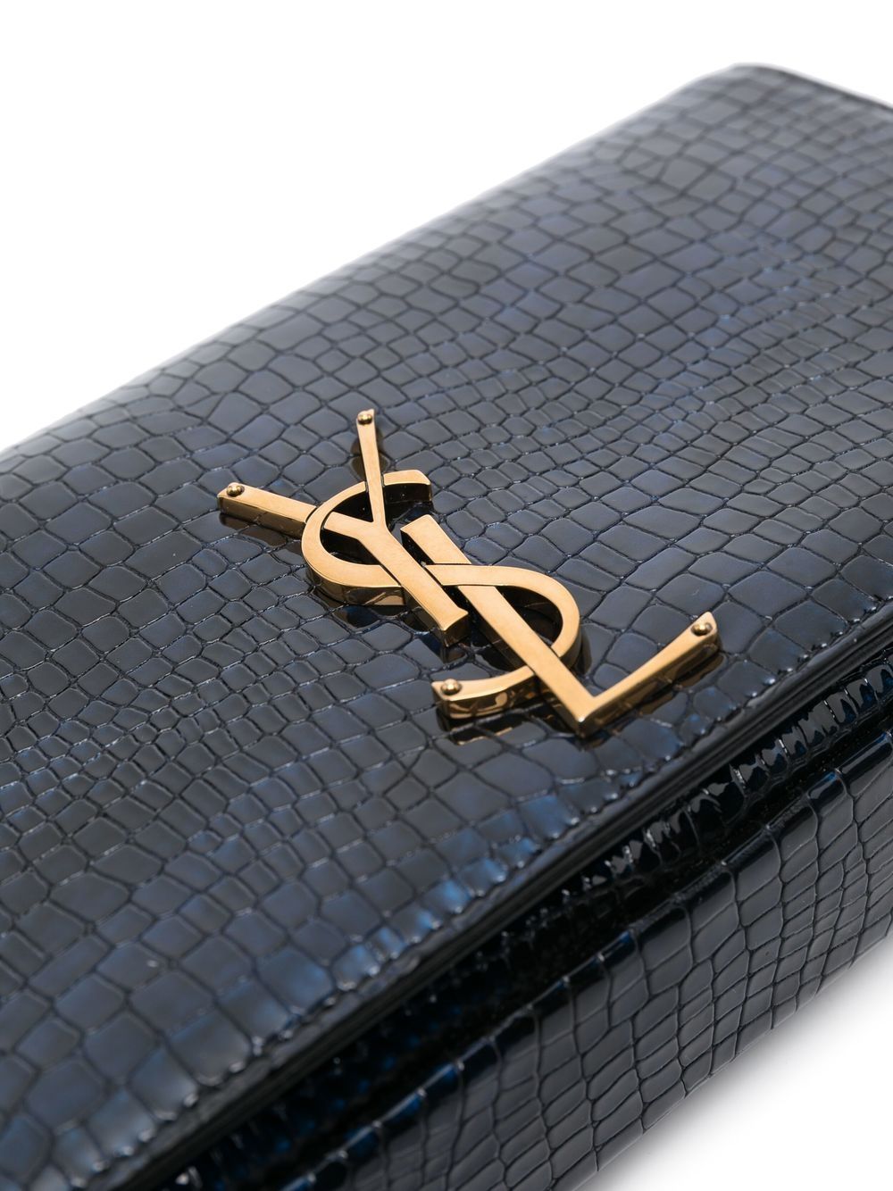 Saint Laurent Kate crocodile-embossed shoulder bag