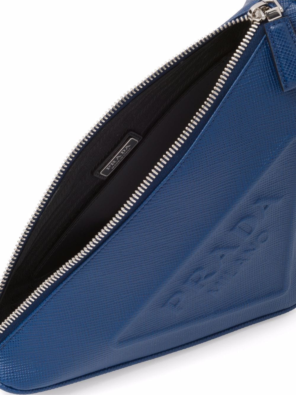 Pra*a saffiano leather triangle bag