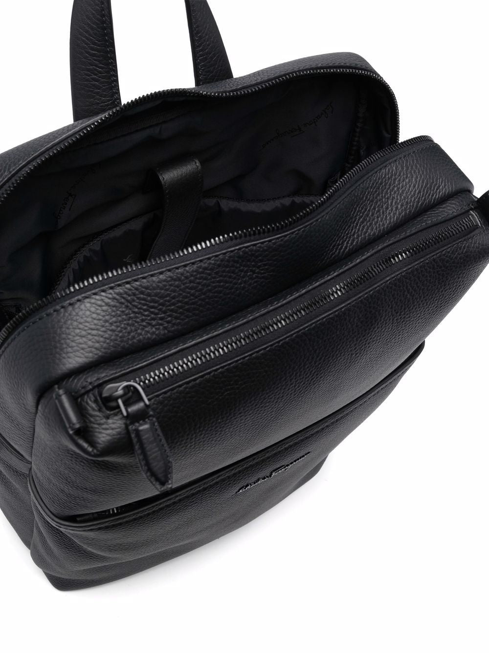 Ferragamo zip-up leather backpack