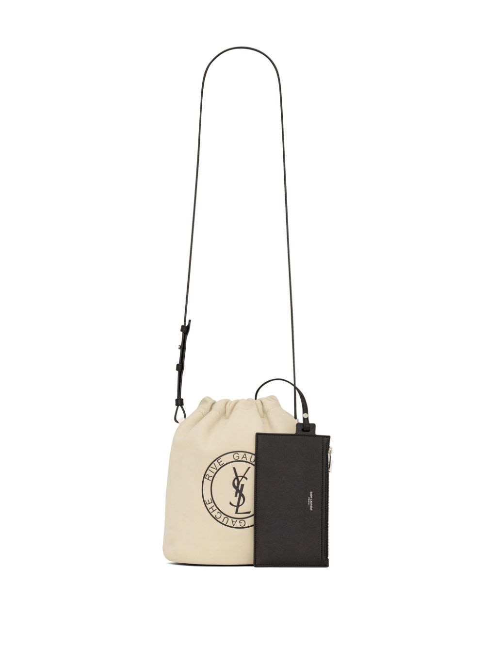 Saint Laurent Rive Gauche leather bucket bag