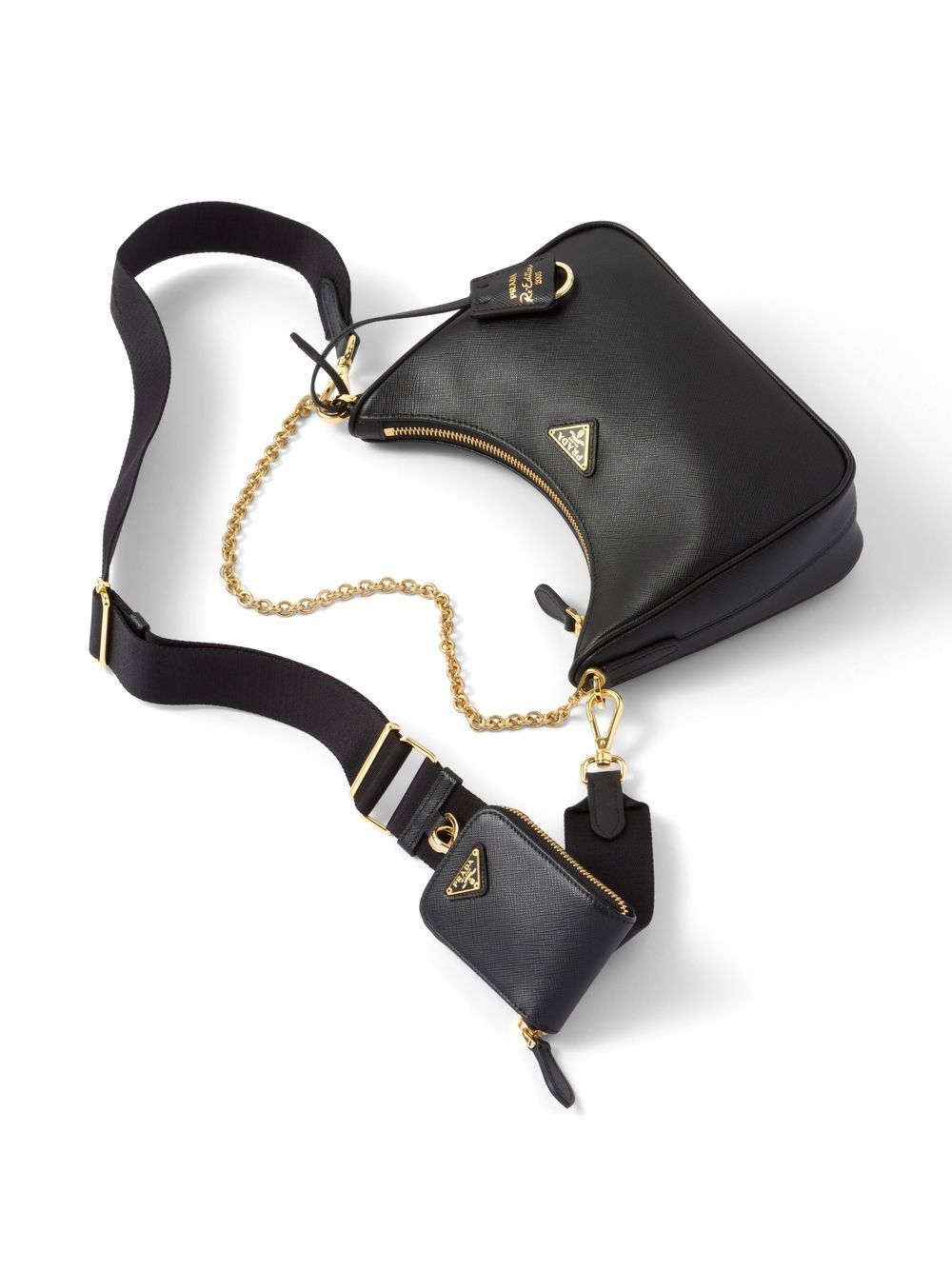 Pra*a re-edition 2005 leather shoulder bag