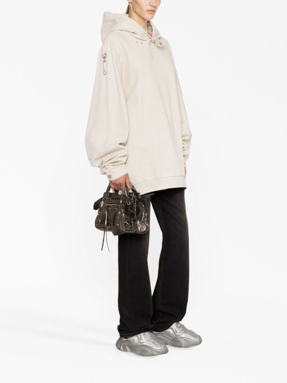 Ba*len*cia*ga xs neo cagole metallic tote bag