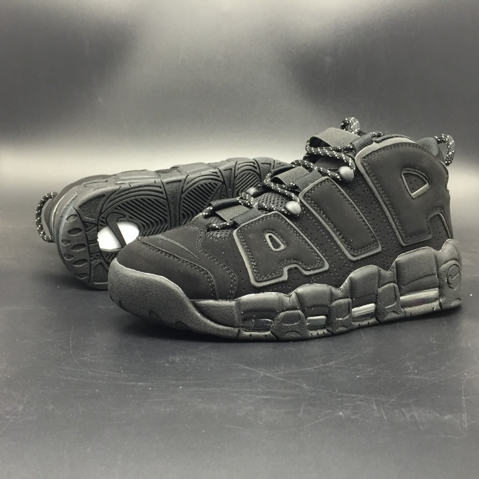 Nike Air More Uptempo “Triple Black Reflective” 414962-004