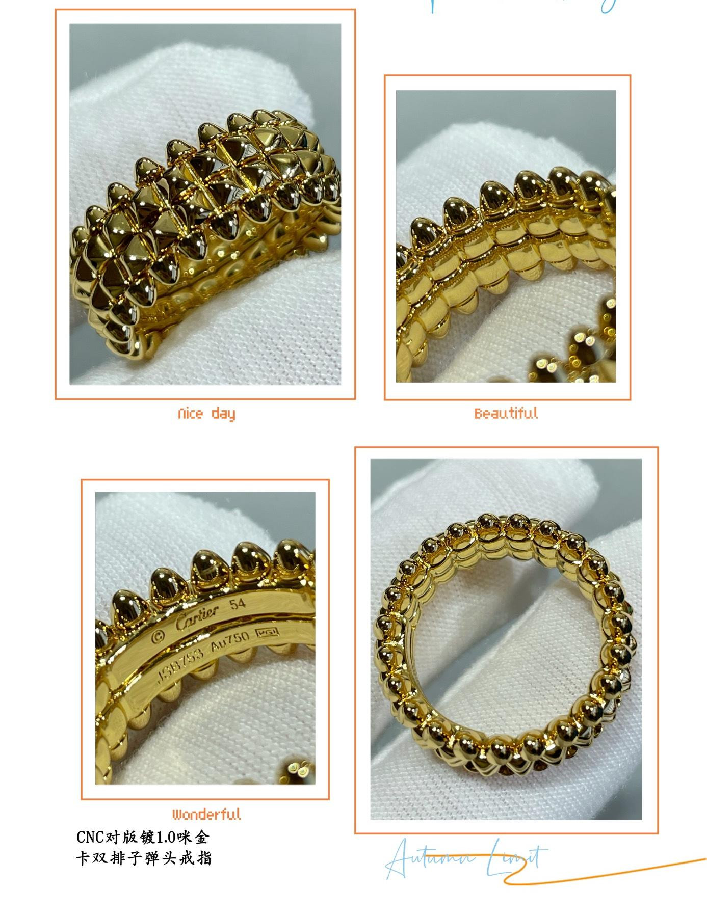 Ca*t1er Double-row bullet head Ring