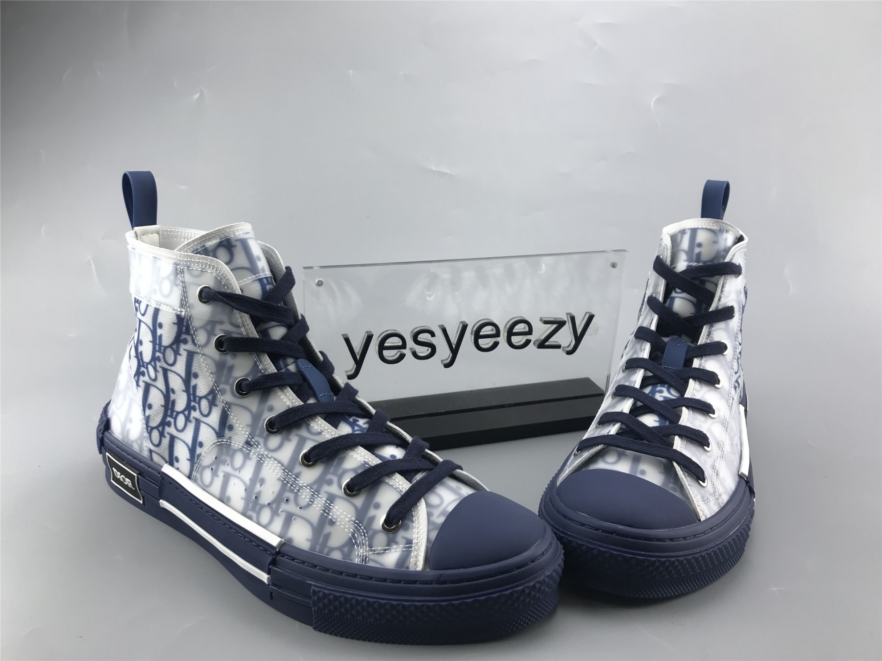 UA D10r B23 HIGH TOP BLUE OBLIQUE