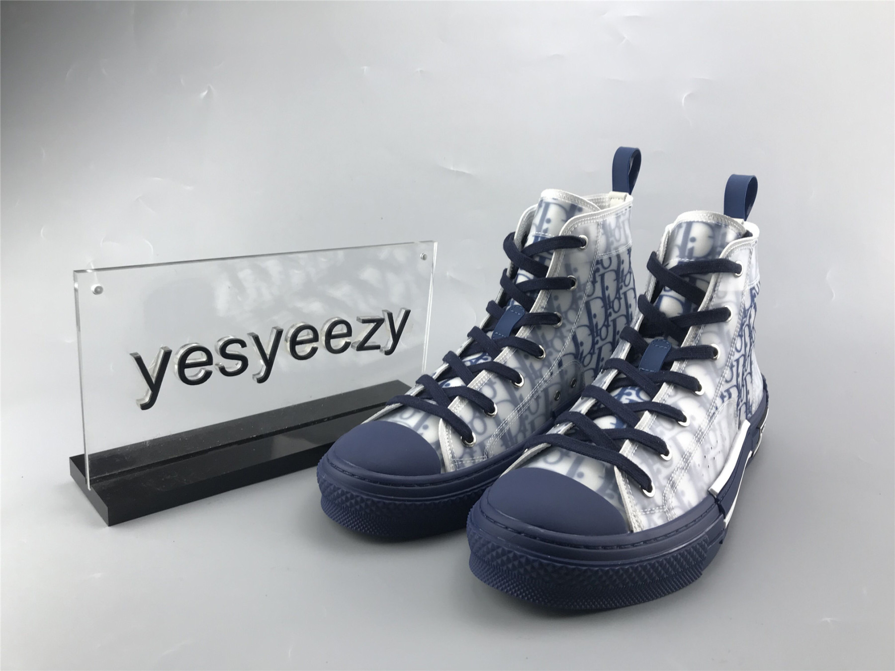 UA D10r B23 HIGH TOP BLUE OBLIQUE