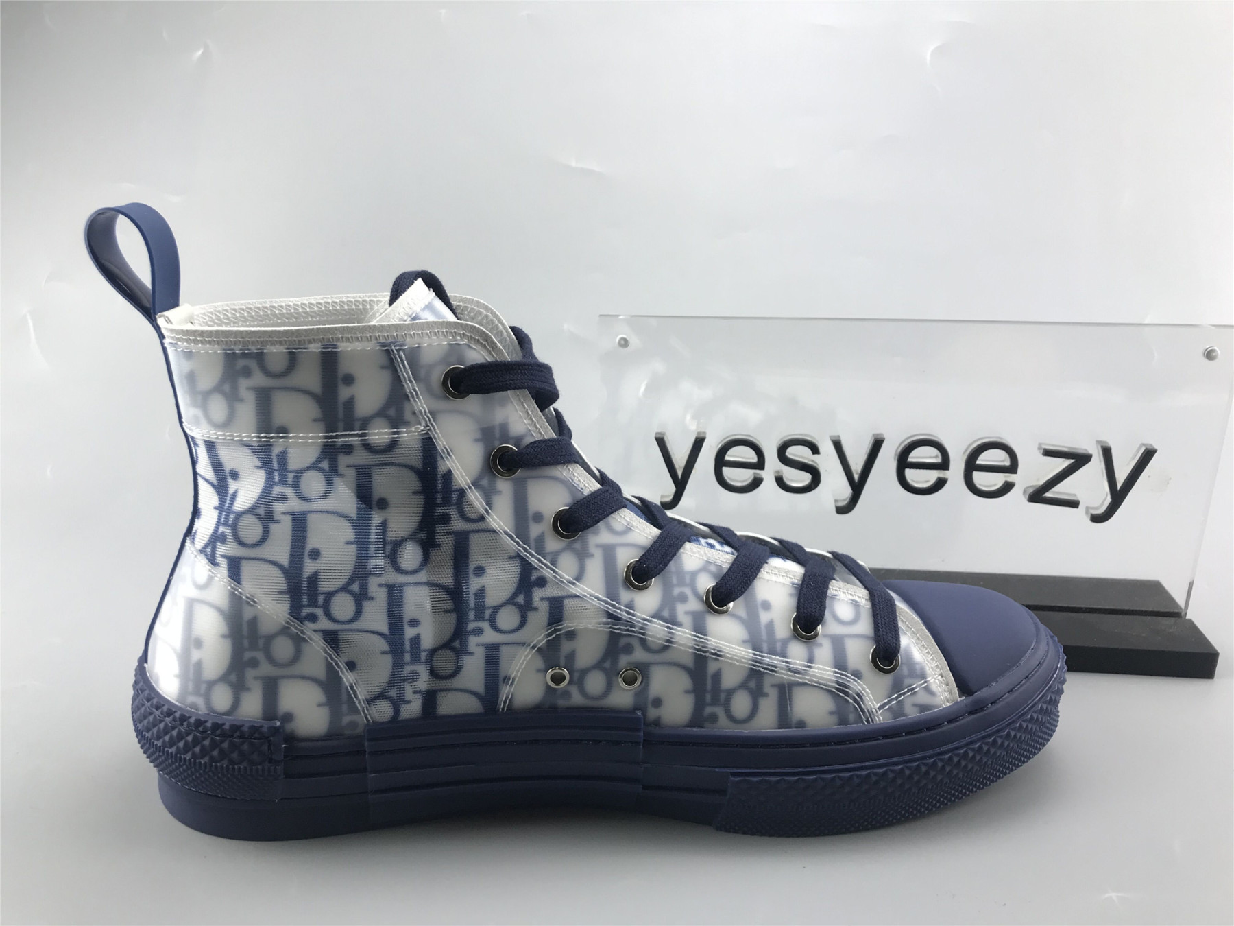 UA D10r B23 HIGH TOP BLUE OBLIQUE