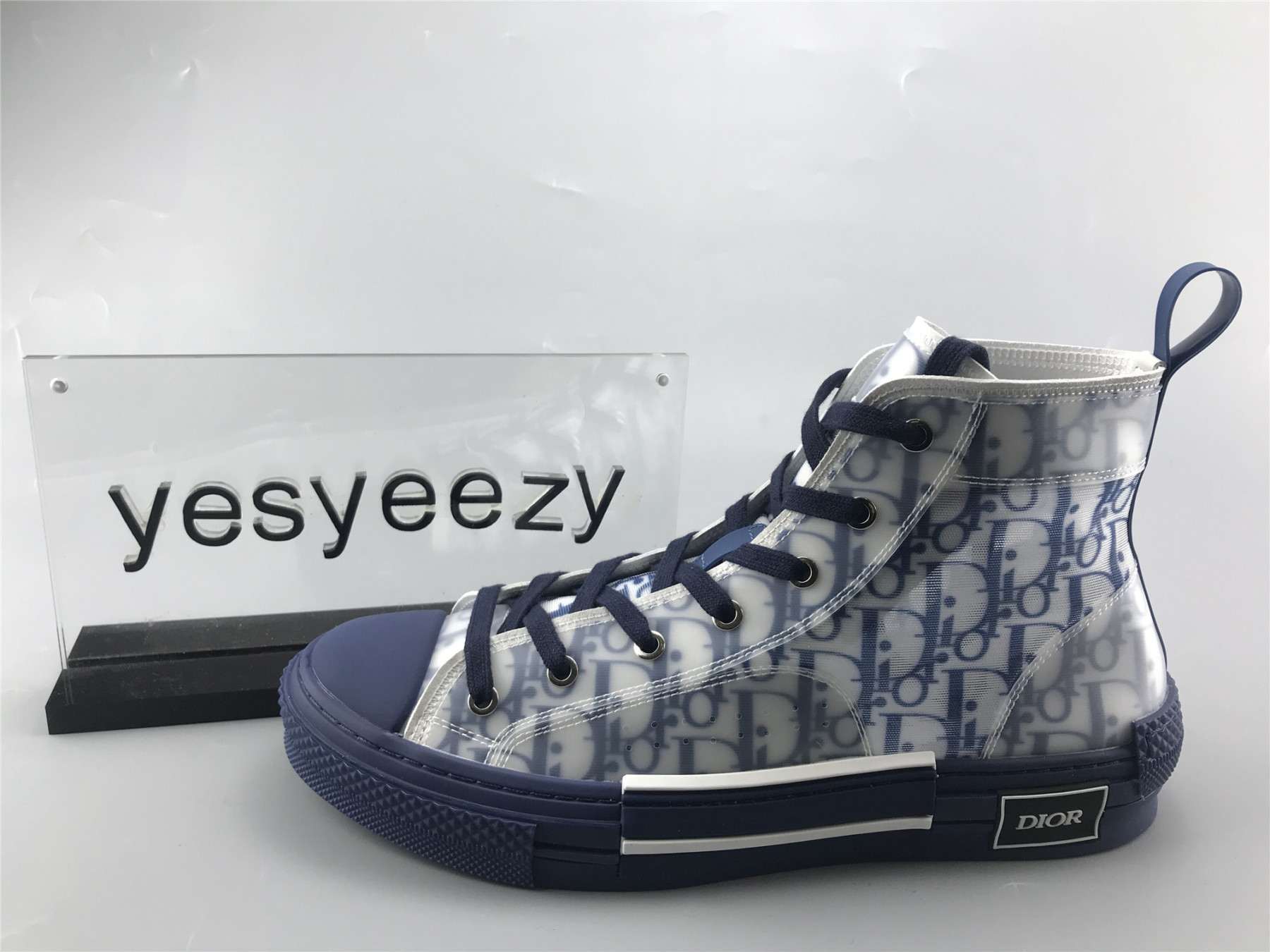 UA D10r B23 HIGH TOP BLUE OBLIQUE