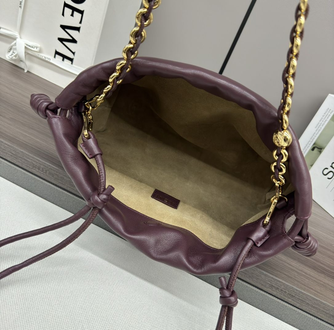 L0ew* Medium Flamenco purse in mellow nappa lambskin 30x10.5x20cm