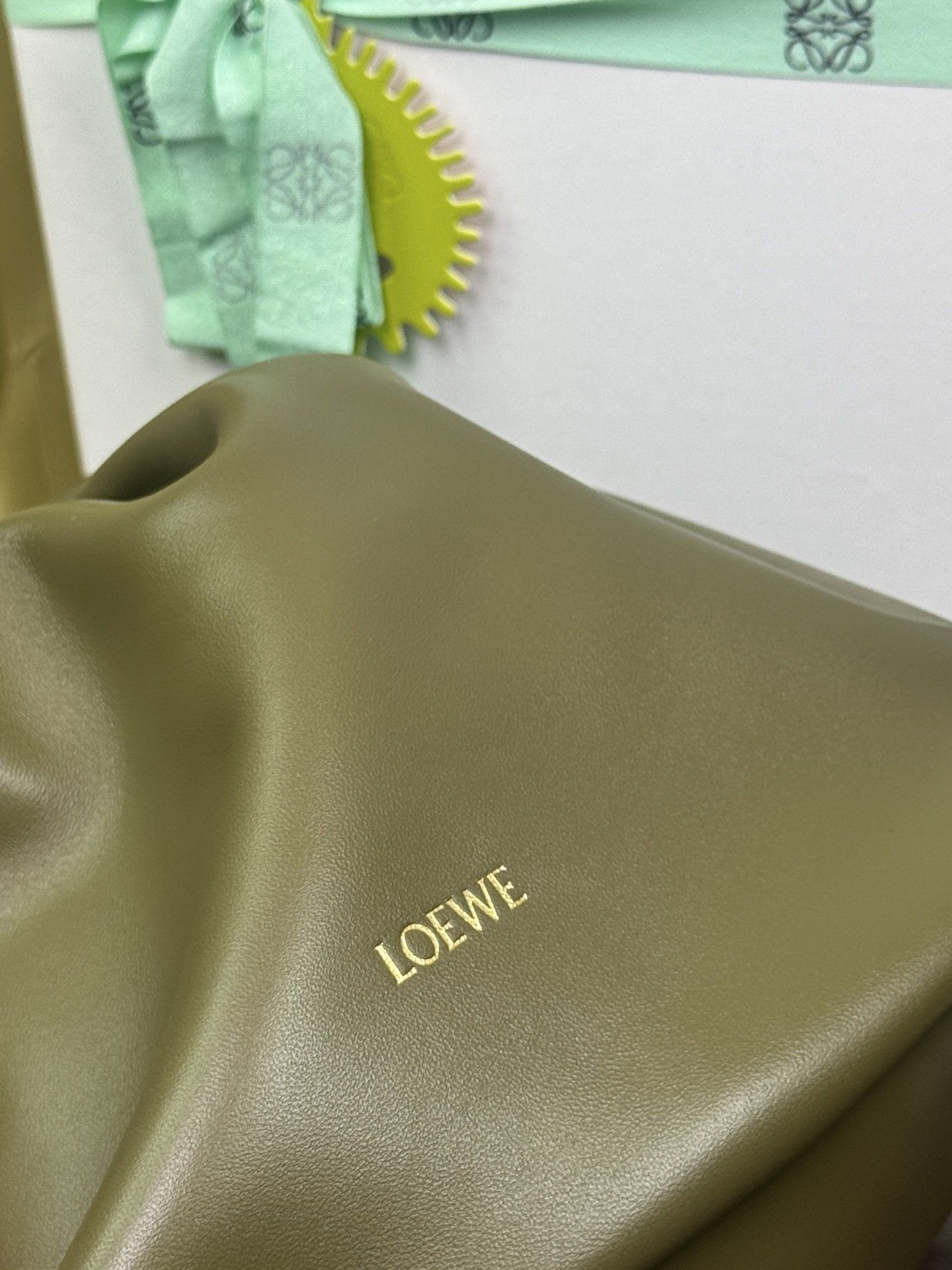 L0ew* Medium Squeeze bag in mellow nappa lambskin 34x33x13.5cm