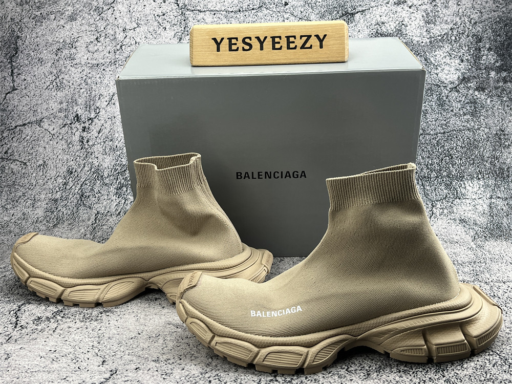 UA 3XL Beige Sock Sneaker