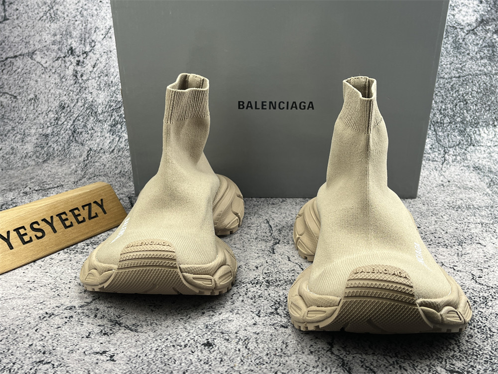 UA 3XL Beige Sock Sneaker