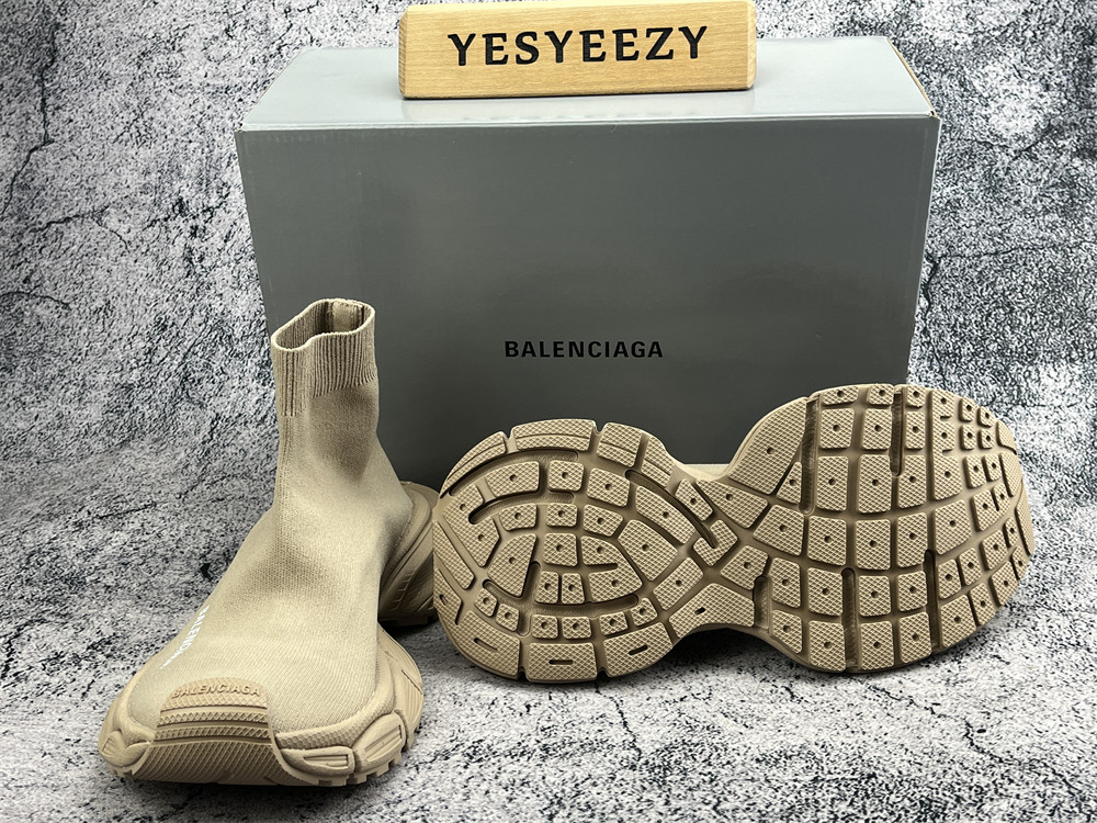 UA 3XL Beige Sock Sneaker