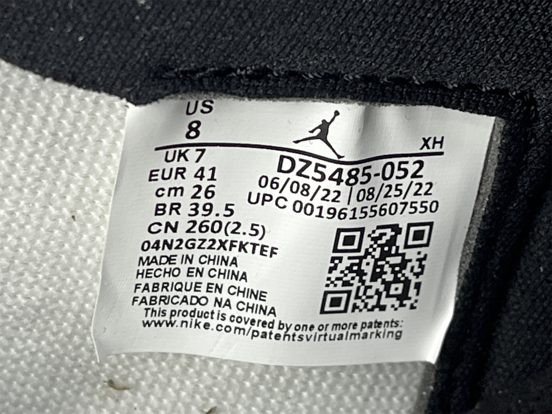 UA AIR JORDAN 1 RETRO HIGH OG 