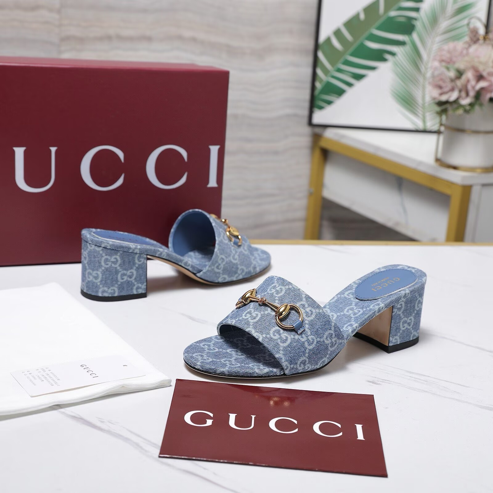 UA Gvc*1 Slide Sandal with Horsebit 5.5cm Heel