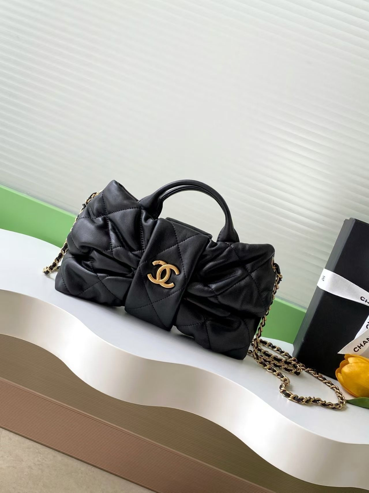 Ch**el Mini Bow Bag 18x26x5cm