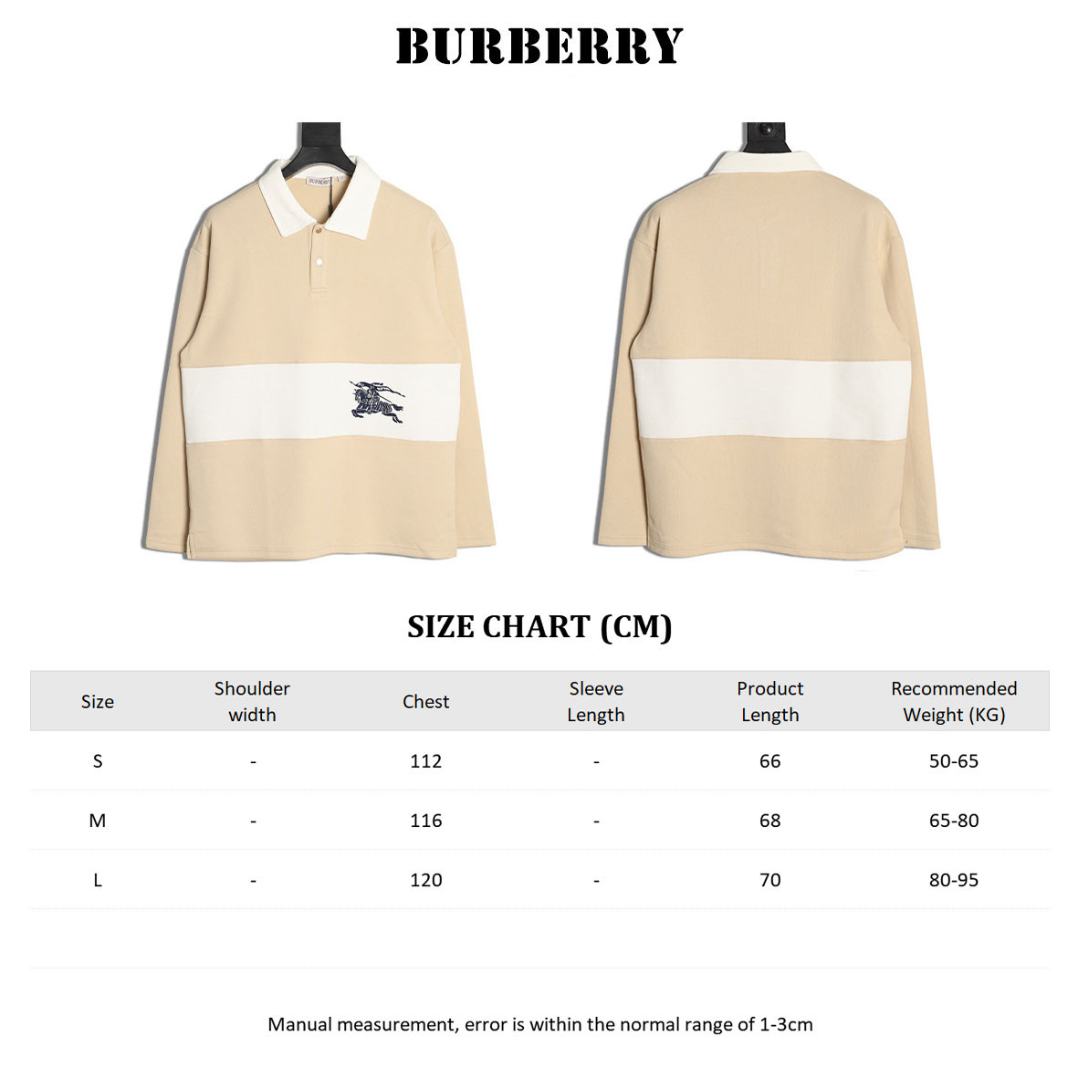 Bv*b*rry Long-sleeved Polo Shirt