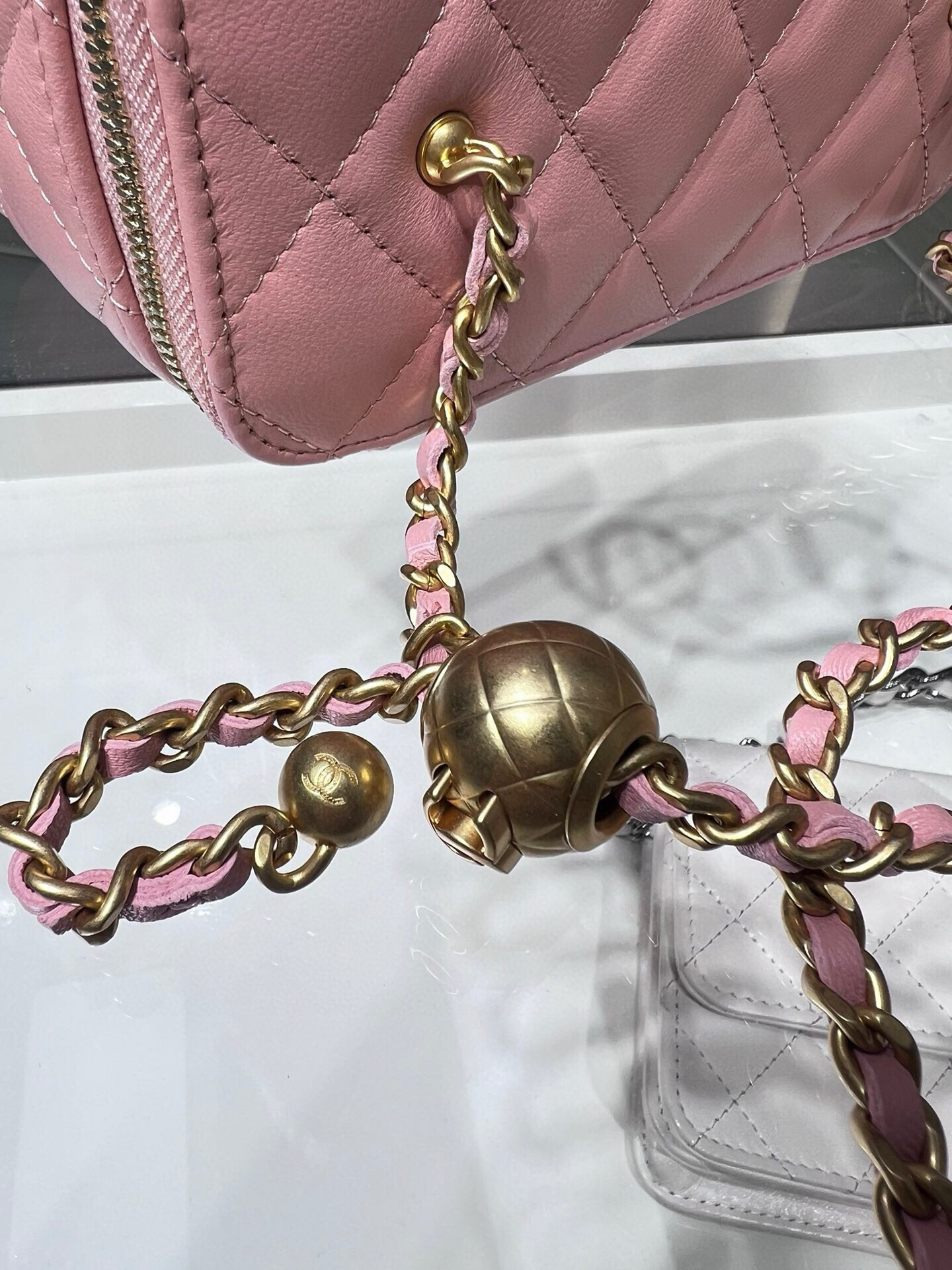 Ch**el Vanity With Chain 9.5x17x8cm
