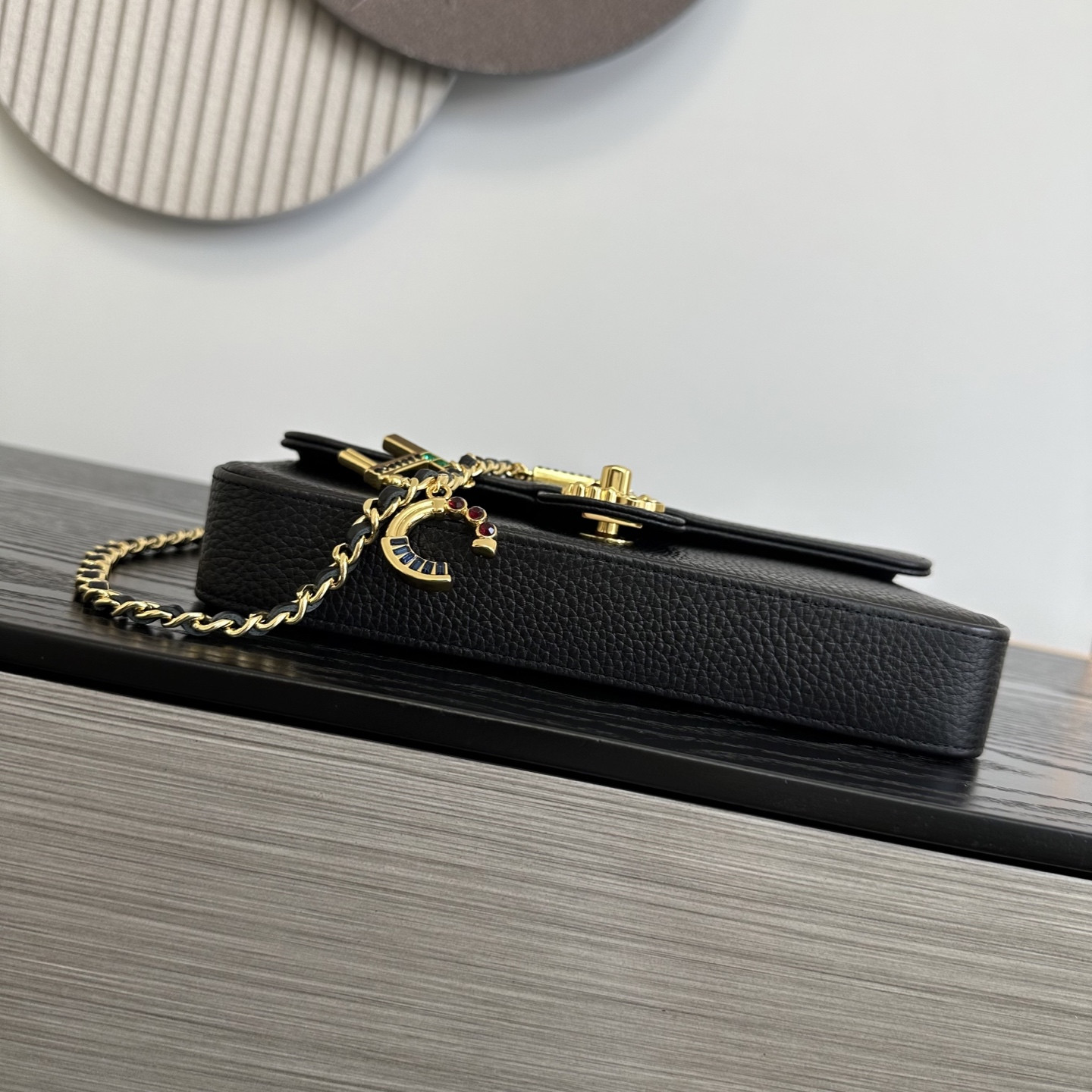 Ch**el Flap Bag AS6340 12x22x4cm
