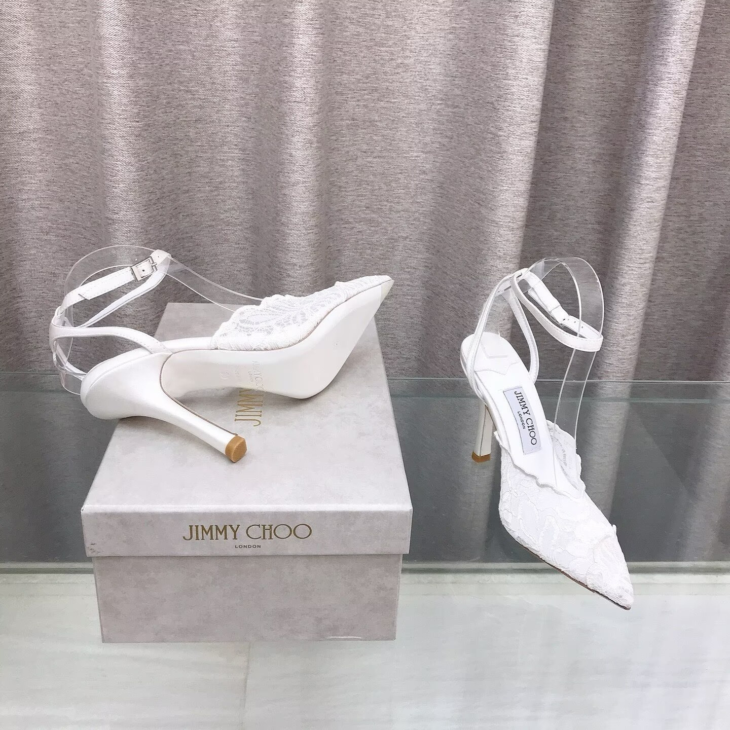 UA J1m*y Ch00 Slingbacks 10cm Heel
