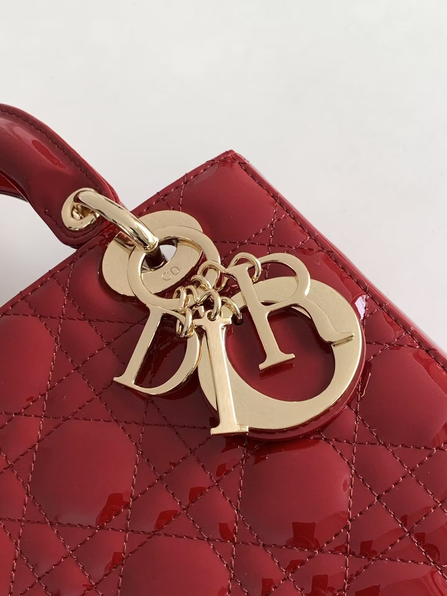 Small Lady D10r My ABCD10r Bag Red Patent 8 x 6.5 x 3 inches